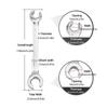 Double Head Wrench Brake Ratchet Torque Hand Tool Wrench for Repair Fuel Tube Hose Oil Pipe Automotive Mechanical Workshop Tools