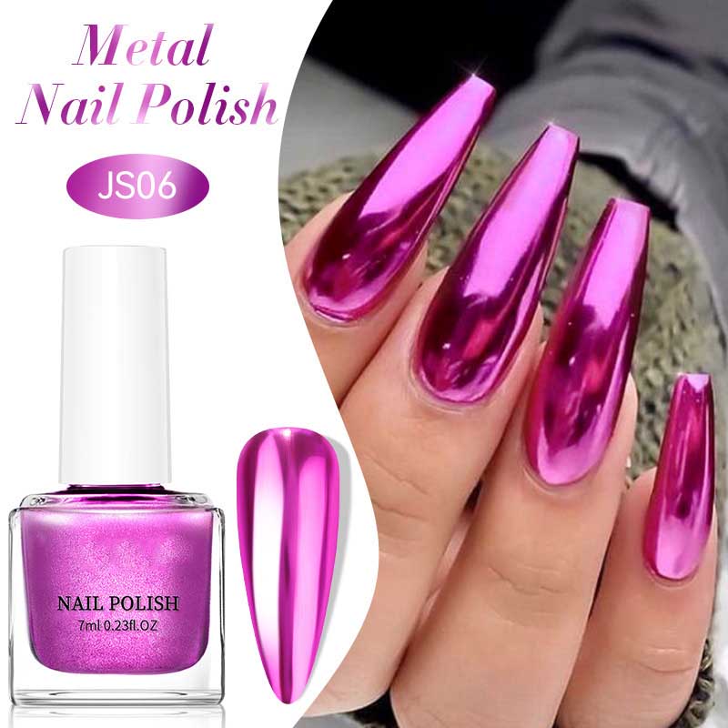 7ML Kovový Gel na Nehty Stříbrný Zlatý Zrcadlový Lak na Nehty Soak Off Gel Lak na Nehty