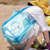 1 Pc Soild Color Beach Net Bag Large Capacity Multifunctional Single Shoulder Mesh Storage Bag For Beach Outdoor Travel Storage Bag