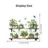 Watercolor Potted Plant Butterflies Wall Stickers For Living Room Decoration Wall Decals Bedroom Home Decor Background