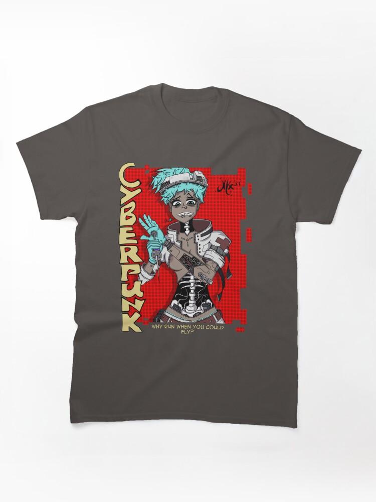 Cyberpunk Edgerunners 2 Crazy Cyberpunk girl Classic Unisex T-Shirt
