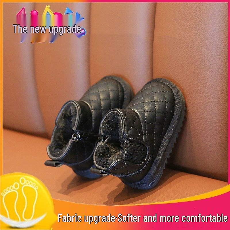 Infant Soft-Soled Plush Cotton Walking Shoes - Winter Snow Boots for Toddlers