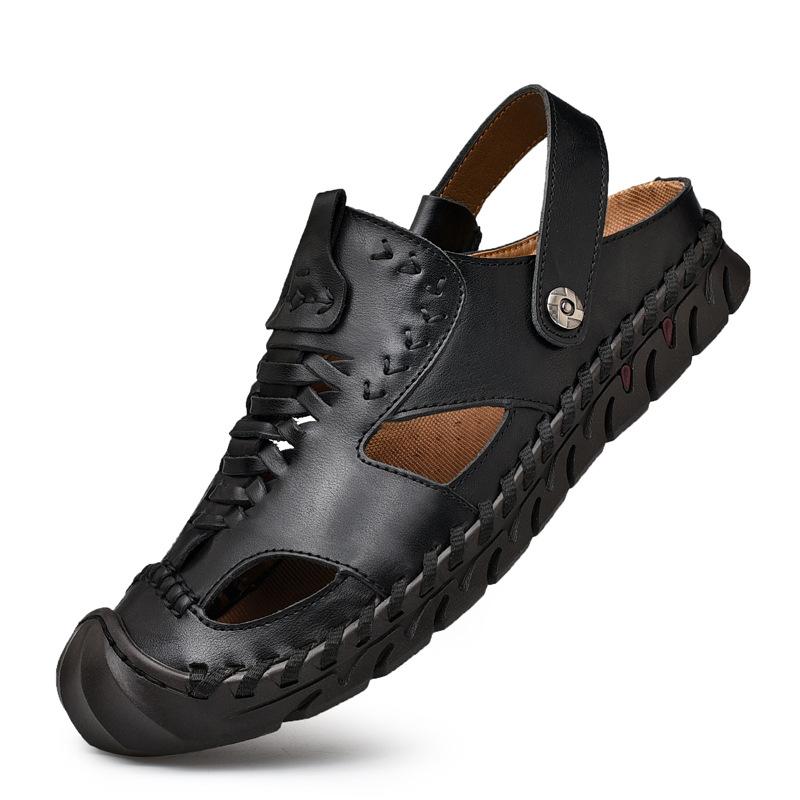 2025 New Handmade Breathable Two-wear Beach Cowhide Sandals