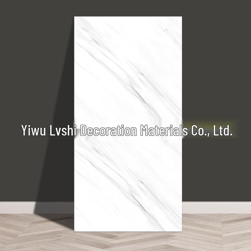Self-Adhesive Marble Tile Wall Stickers, Aluminum Plastic Panels for Living Room Decoration