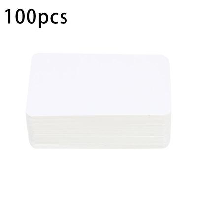 200/100 Stück Retro Doppelseitige Blanko Kraftpapierkarte Wortbeschriftung Nachrichtenkarten DIY Postkarte Geschenk Gruß Einladungskarte
