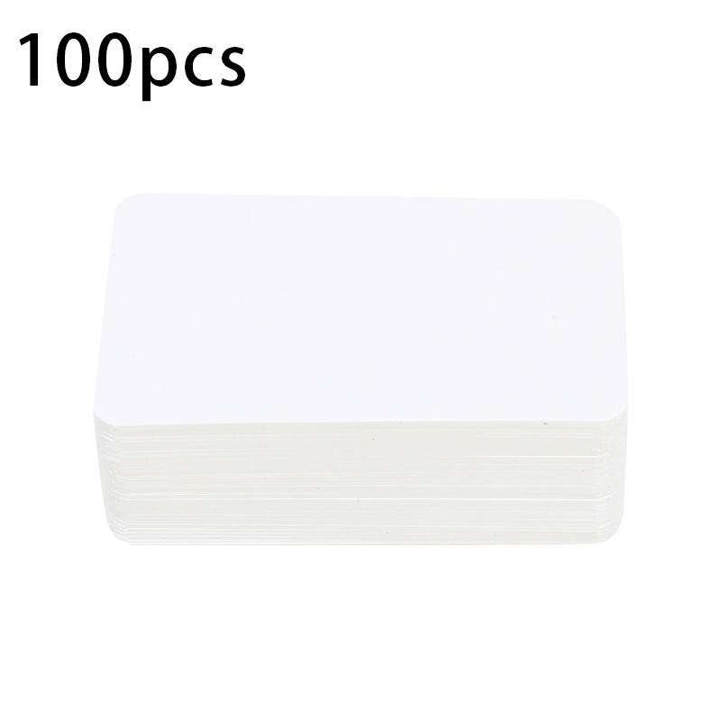 100 Stück Leere Notizkarten DIY Bastelkarton Kleine Visitenkarten Kleine Lesezeichen für Feiertag Geburtstag