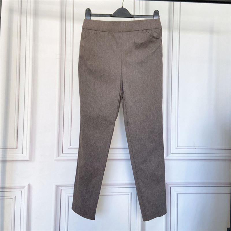 

Outer Single Plus Size Women s Pants Elastic High Waist Stretch Small Straight Pants High Rise Straigt Leg Pants Gray Plus size XL
