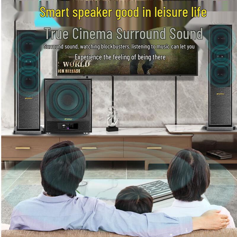 Sansui 60C Home KTV Surround Sound System with Wireless Microphones