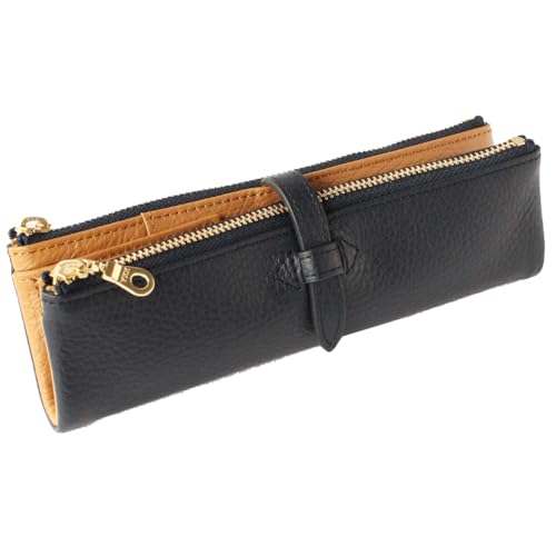 КОМПАНИЯ ОГРАНИЧЕННАЯ Lupo 2 Second Настоящий итальянский кожаный пенал (военно-морской флот)