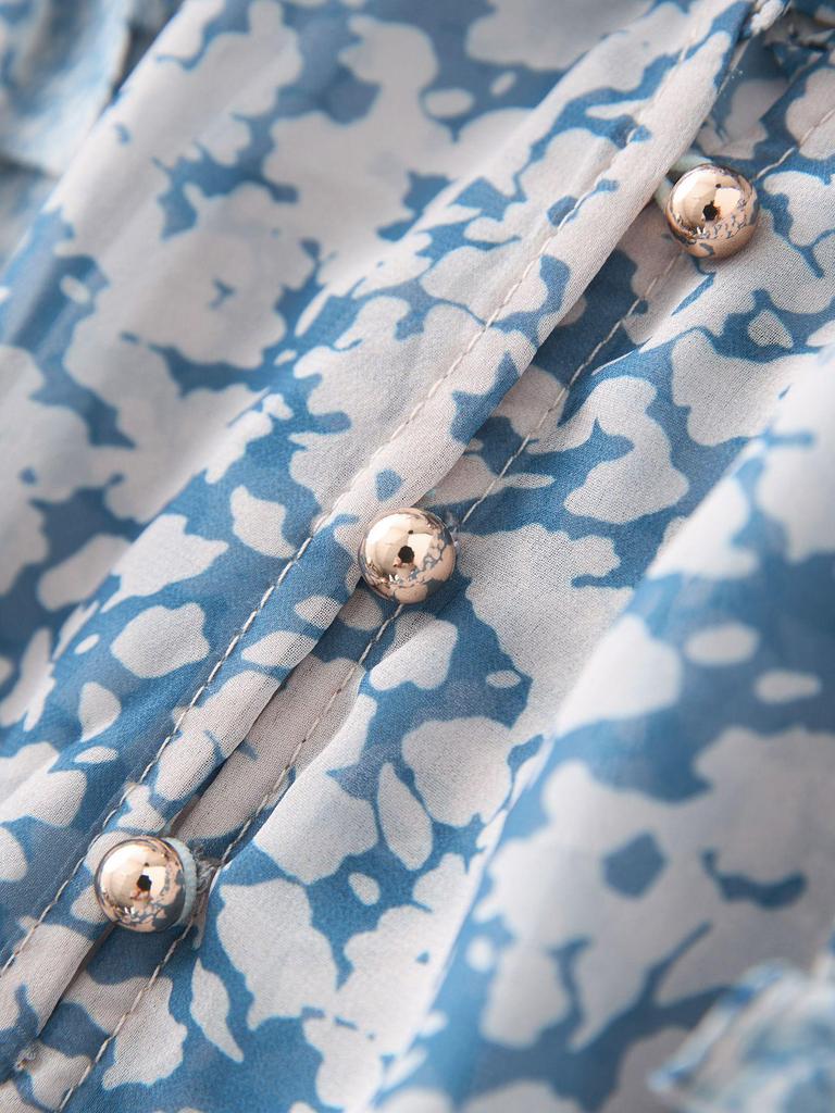 High-Quality French Waist-Slimming Double Crepe Chiffon Dress for Women - Summer Style