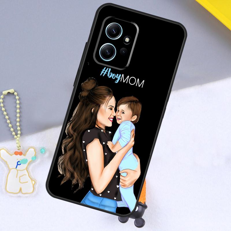 Super Dad Mom Baby Girl Twin Case For Xiaomi Redmi Note 12 9 10 11 Pro 12S 9S 10S 11S Cover For Redmi 12 13C 12C 9C 10C