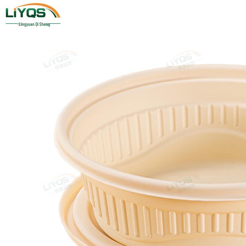 Eco-Friendly Corn Starch Disposable Round Takeaway Boxes