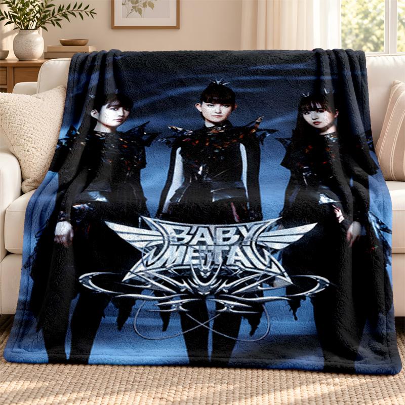 Baby Metal blanket Flannel Blanket Soft Cozy Plush Throw for Sofa Bed Lightweight Home Decoration Outdoor camping