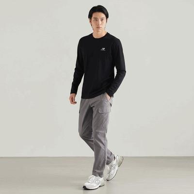 New Balance Club  Nbndd11013 Bk Βασικό Μακρυμάνικο T-shirt Κανονική Εφαρμογή Unisex Φούτερ