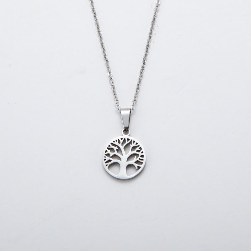 Pendant New Tree of Life Necklace Fashion Hollow Accessories 60CM