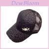 Spring Summer Mesh Baseball Cap With Rhinestones And Star Embellishments For Womens Sun Protection