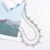 Metal Rivet Hip Hop Waist Chain For Unisex Stage Performance And Dance Costumes