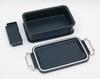 OSK CONTAINER Bento Navy with Made In Dishwasher and Microwave Stain Locking and Suitable for Small and Students Box, 600ml, Blue, Dividers, Japan,