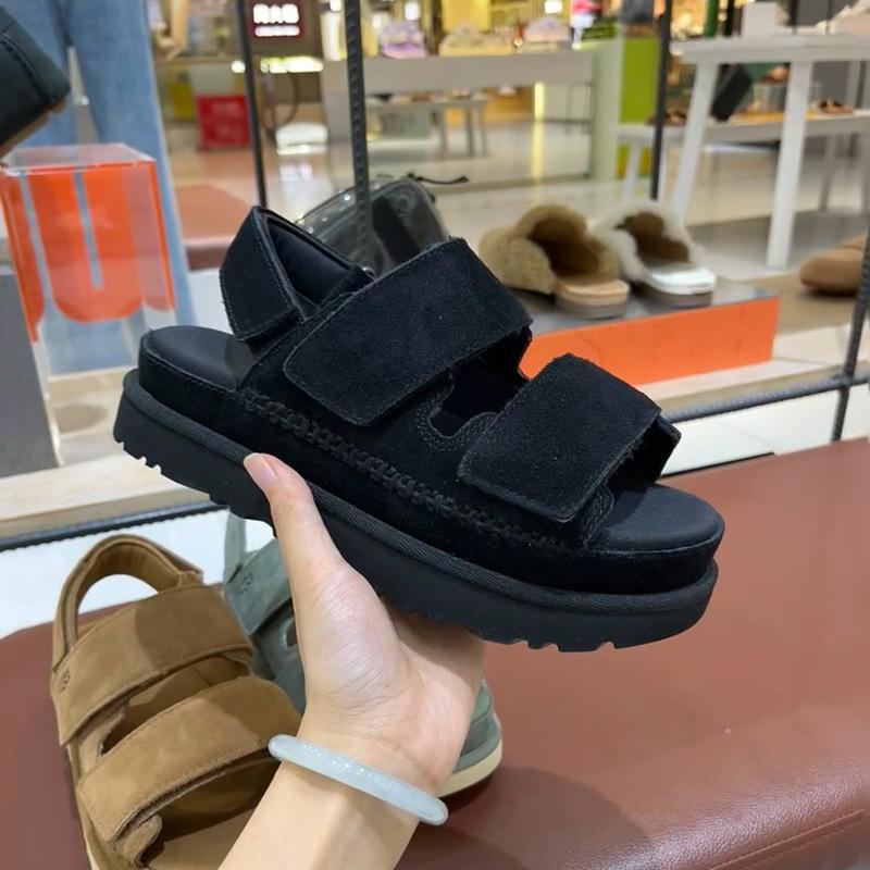 Fashion Thick Soled Sandals Women's Summer 2024 New Fashion Round Head Sandals Elastic Band Ankle Strap Casual Shoes Female Versatile