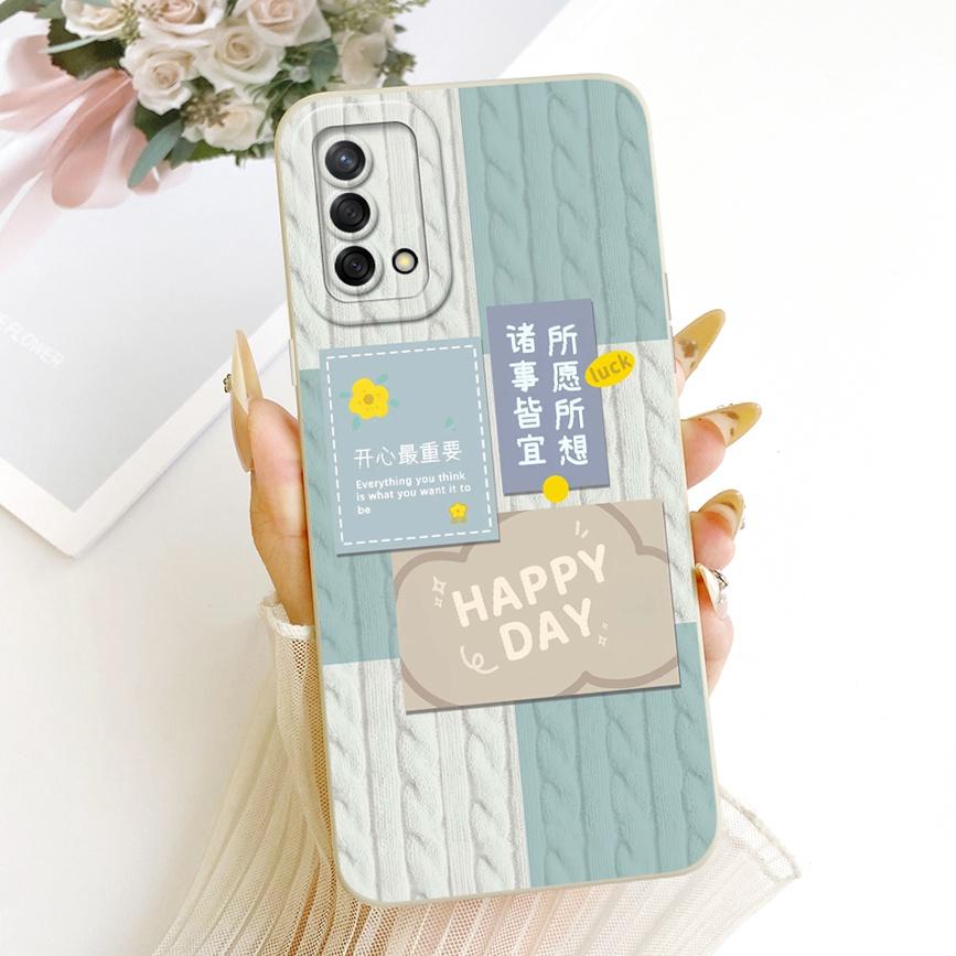Case For OPPO A74 4G Cover A95 4G CPH2365 Lovely Cartoons Painting Soft Back Cases For OPPO F19 F 19 S Phone Len Proective Capa