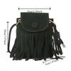 Nylon Bohemian Fringed Crossbody Bag Square Bag Tassel Shoulder Bag Bohemian Shoulder Bag  Daily