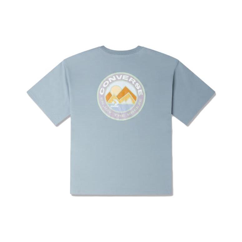 

New Converse T Shirts Men s Blue 10025453-A03 M