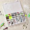 2/4pcs 36 Grids Clear Plastic Organizer Storage Box Container, Craft Storage With Adjustable Dividers For Beads, Art DIY