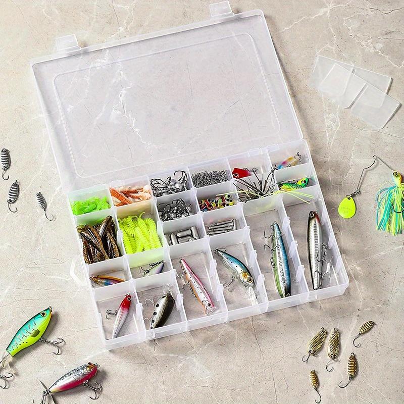 2/4pcs 36 Grids Clear Plastic Organizer Storage Box Container, Craft Storage With Adjustable Dividers For Beads, Art DIY