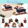 Adorable 2023 New Christmas Dachshund Series Tree Ornament For Home And Car Decor