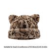 Winter Cartoon Caps with Ear for Halloween Furry Caps Unisex Winter Headgear Accessory Outdoor Use Everyday Wear