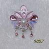 Self-Adhesive Children's Colorful Eyebrow Stickers for Stage Performance and Princess Makeup with Ancient Costume Style Tassels.
