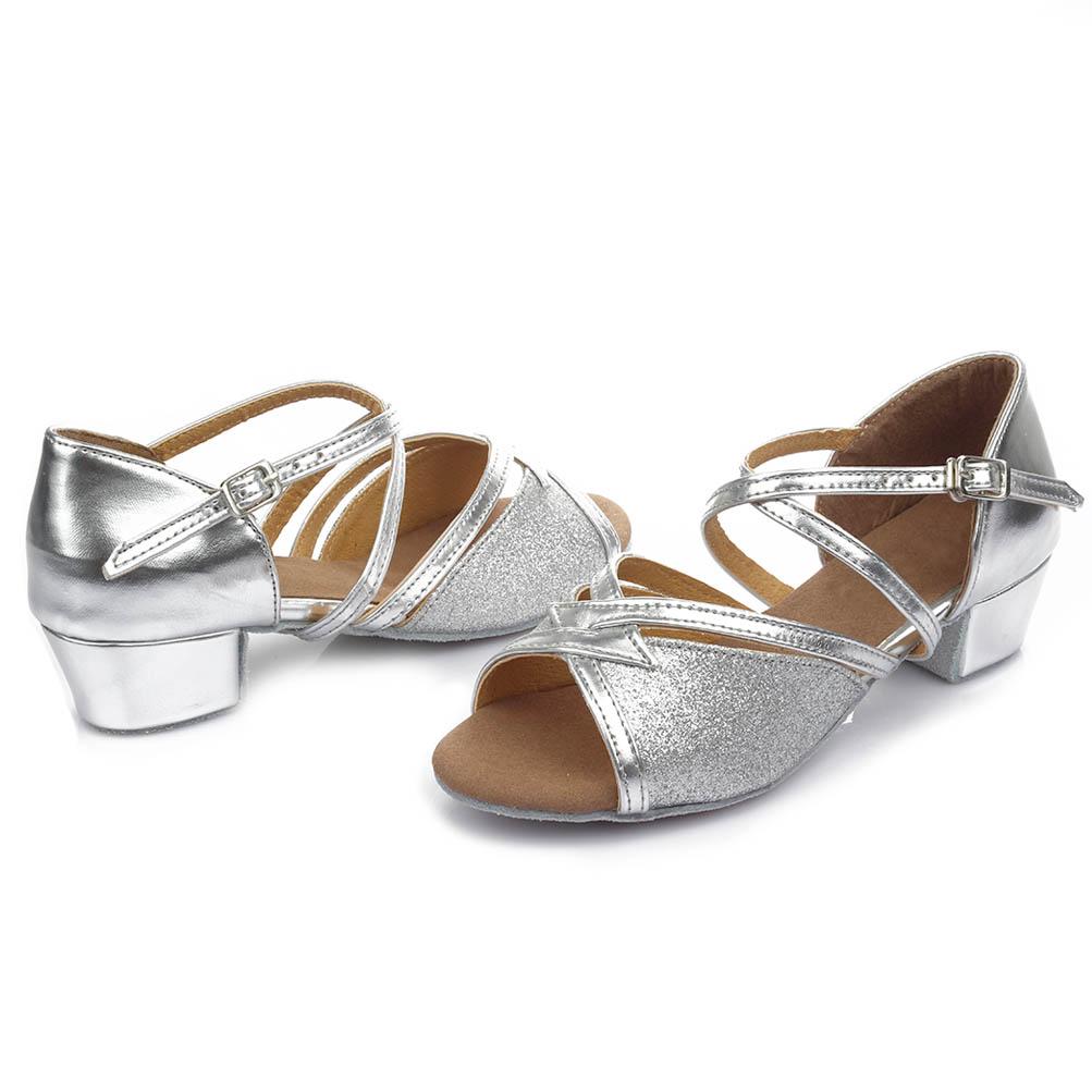 Damen-Ballsaal-Tanzschuhe, lateinamerikanische Tango-Salsa-Schuhe, niedrige Absätze, 3,5 cm