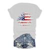 Women's Printed Round-neck Short-sleeved Fashionable T-shirt