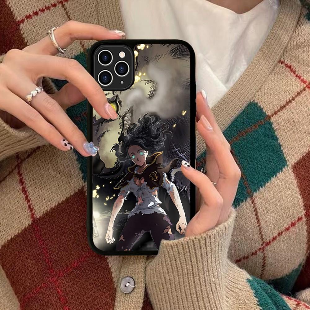 Black Clover Phone Case Silicone PC+TPU For For IPhone 11 12 13 14 15 16 Plus Pro Max Cover