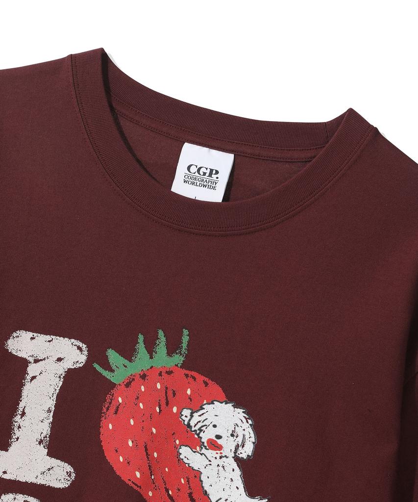 CGP Berry Cute Short Sleeve T-Shirt - Burgundy