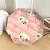 1pc Kawaii Cat Faces Automatic Folding Umbrella, 8 Ribs Iron Frame, Suitable for Outdoor Travel and Daily Use yy251120201