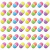 Slime capsule type mini slime clay 2 colors total set of 48 pieces capacity for early childhood stretchy mini size pastel color clay toy reward gift
