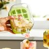 500/800ML Ice Tray Ice Cube Mold Press Ice Maker With Lid 2-in-1 Ice Cube Bottle Food Grade Ice Making Straw Dual-use Ice Kettle