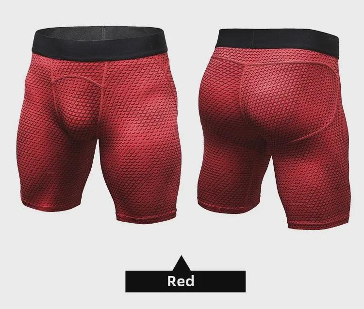 Men's Quick-Dry Printed Sports Compression Shorts & Tights