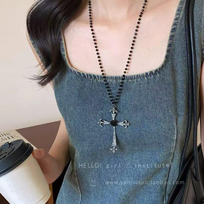 Retro Autumn and Winter Long Necklace Women's High-end Sweater Chain Niche Design Accessories