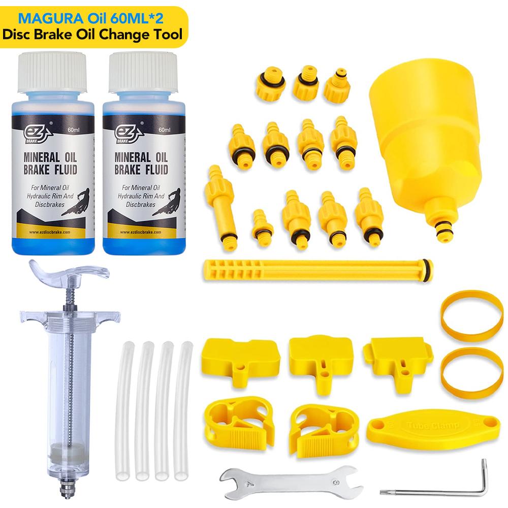 Bicycle Brake Oil Bleed Kit Tools 60ML Brake Mineral Oil Bike Brake Repair Tool For Shimano Hydraulic Disc Brake Bleeding Tool