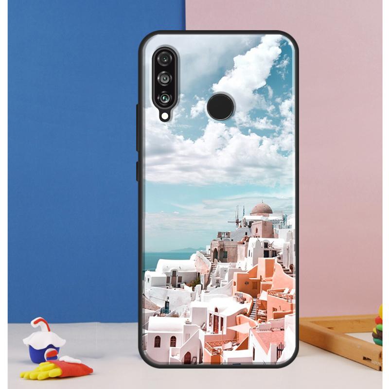 

Oia Santorini Greece For Huawei Nova 8i 7i 11i 12i 12s 9 10 SE Y90 Y60 Y70 Y72 Y61 Y91 P30 P40 Lite P60 Pro Case Huawei Nova 7i