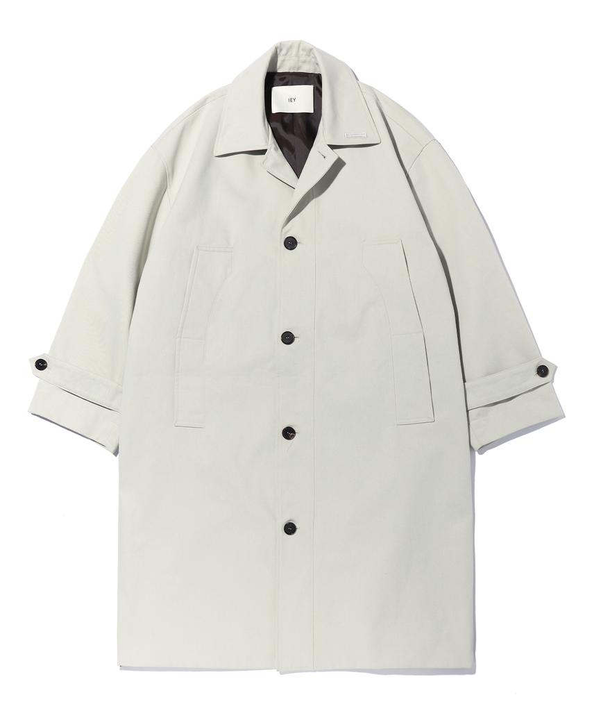 Iey Western Tap Balmacaan Coat Beige