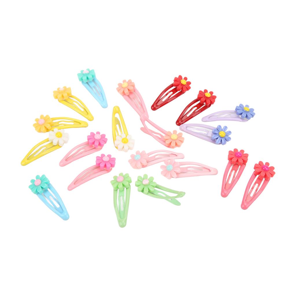 20pcs Mini Pet Hair Clips Multiple Colors Cute Dog Cat Flower Hairpins for Daily Party