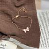 Xiaohongshu explosive Seiko micro-inlaid sweet bow necklace raw light luxury neck chain