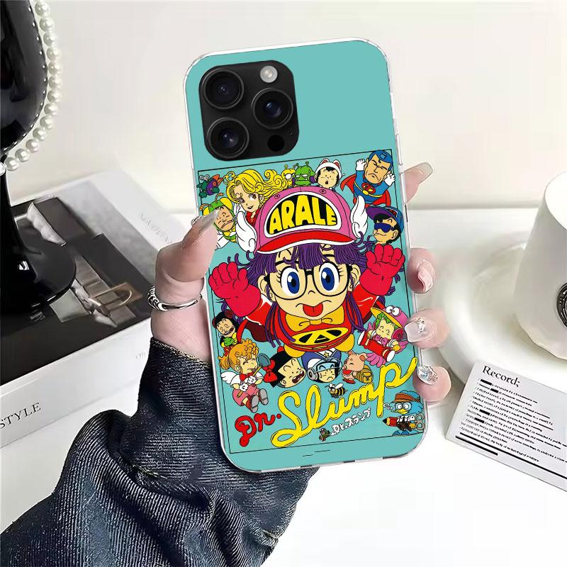 Arale Dr Slump For iPhone 17 Air 16 15 14 Plus 13 Mini 12 11 Pro Max Phone Case 16E 7 Print 8 SE Fundas Cover Soft Coque 16 15 1