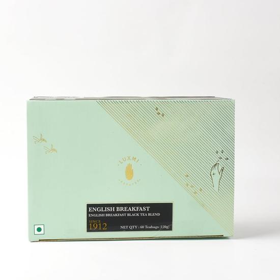 English Breakfast | A Tale of Two Estates | 60 Tea Bags | 60*2g = 120g | Certified Organic Black Tea Leaf | Smooth, Flavorful, Robust, Caffeinated