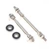 1/2Pcs Solid Axle Hub With Bearings Front And Rear Axles For Mountain Bike Bicycle Axle Core With 6200Rs Bike Parts
