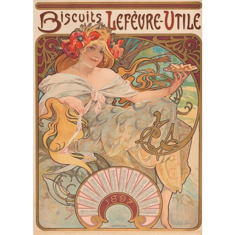 Vintage French Ads Woman Art Poster Portraits Nouveau Alphonse Mucha Canvas Painting Wall Prints Picture Room Home Decor