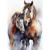 Horse Watercolor Canvas Oil Painting Prints Pictures Animal Horse Abstract Wall Art Posters Mural for Living Room Home Decor
